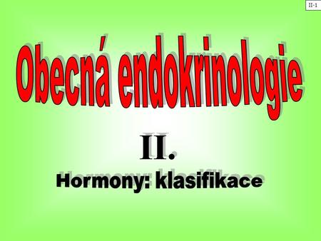 Obecná endokrinologie