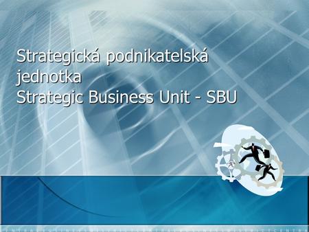 Strategická podnikatelská jednotka Strategic Business Unit - SBU