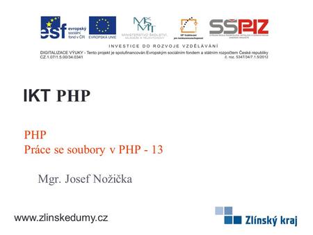 PHP Práce se soubory v PHP - 13