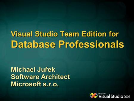 Visual Studio Team Edition for Database Professionals