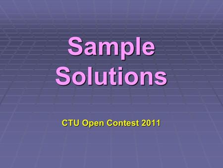 Sample Solutions CTU Open Contest 2011. ANALOG CLOCK.