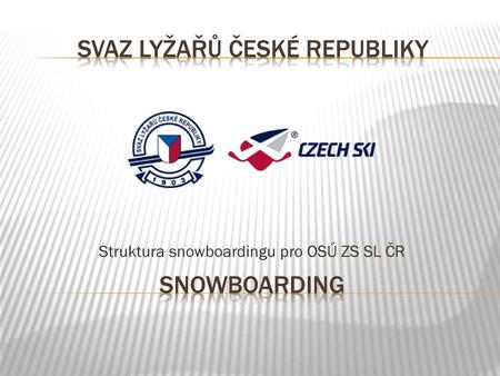 Struktura snowboardingu pro OSÚ ZS SL ČR
