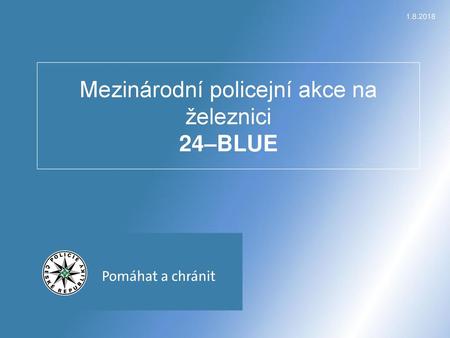 Mezinárodní policejní akce na železnici 24–BLUE