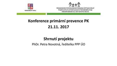 Konference primární prevence PK
