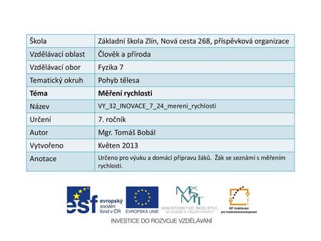 Základní škola Zlín, Nová cesta 268, příspěvková organizace