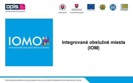 Integrované obslužné miesta (IOM)
