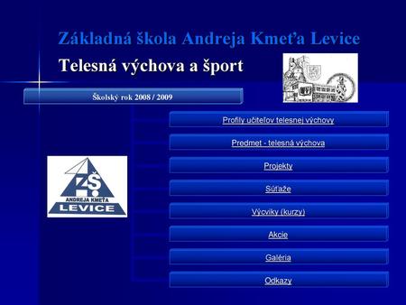 Základná škola Andreja Kmeťa Levice Telesná výchova a šport
