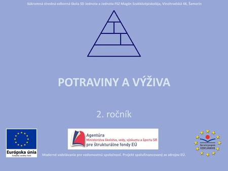 POTRAVINY A VÝŽIVA 2. ročník.