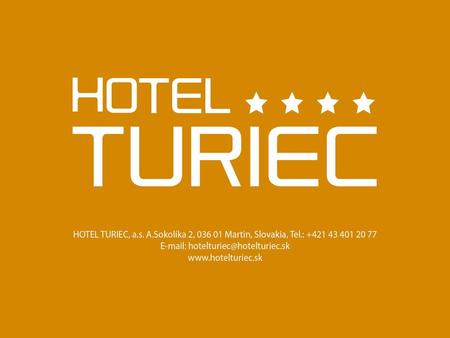 Vitajte v Hoteli Turiec