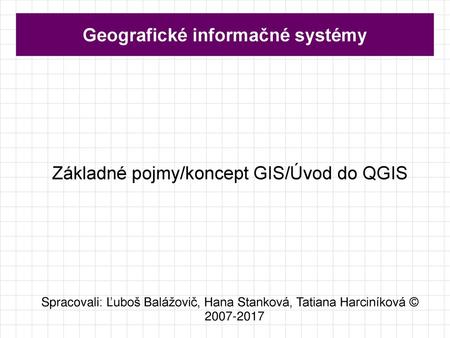 Geografické informačné systémy