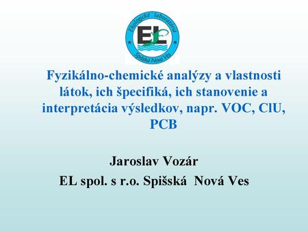 Jaroslav Vozár EL spol. s r.o. Spišská Nová Ves