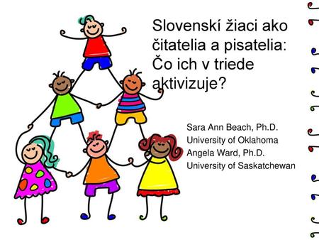 Slovenskí žiaci ako čitatelia a pisatelia: Čo ich v triede aktivizuje?