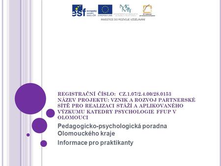Pedagogicko-psychologická poradna Olomouckého kraje