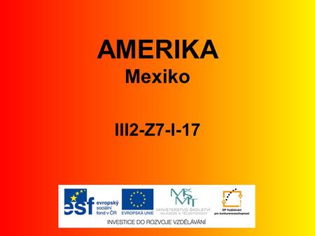 AMERIKA Mexiko III2-Z7-I-17