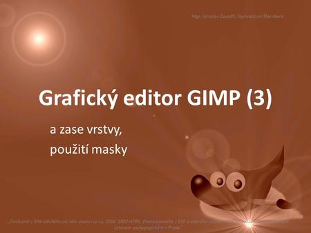 Grafický editor GIMP (3)