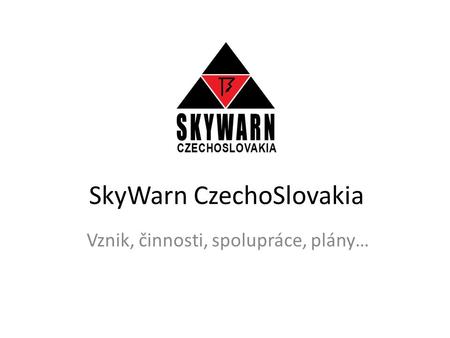 SkyWarn CzechoSlovakia