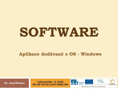 Aplikace dodávané s OS - Windows