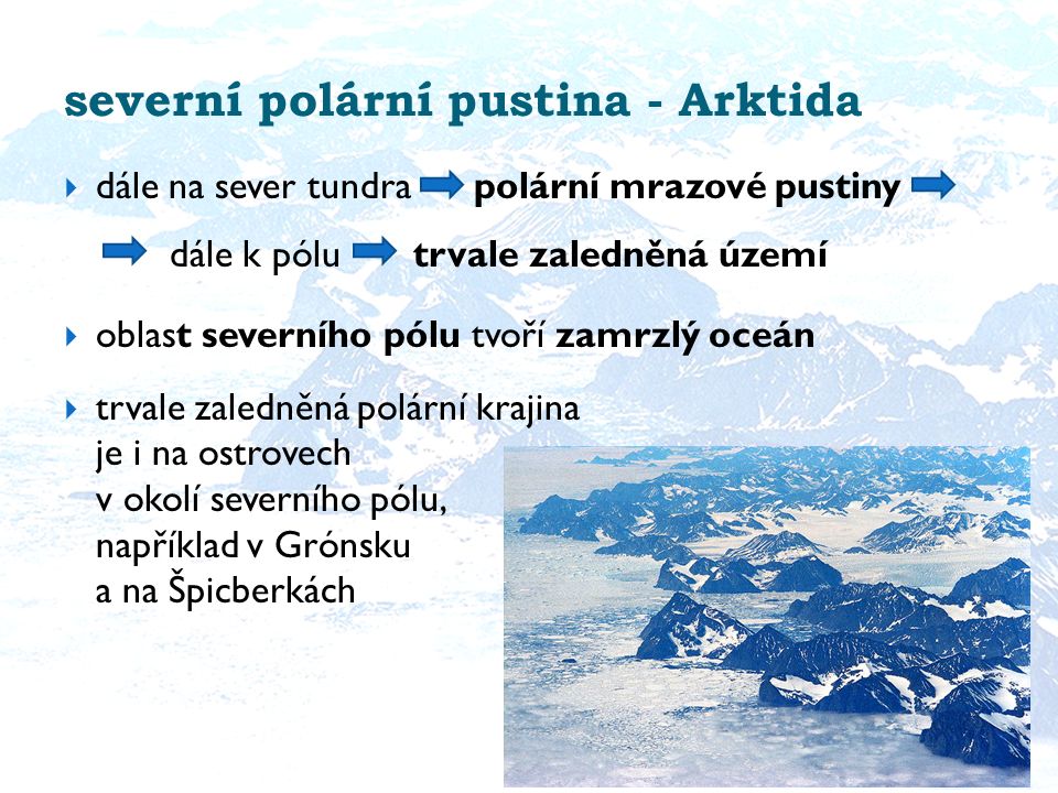 severní polární pustina - Arktida