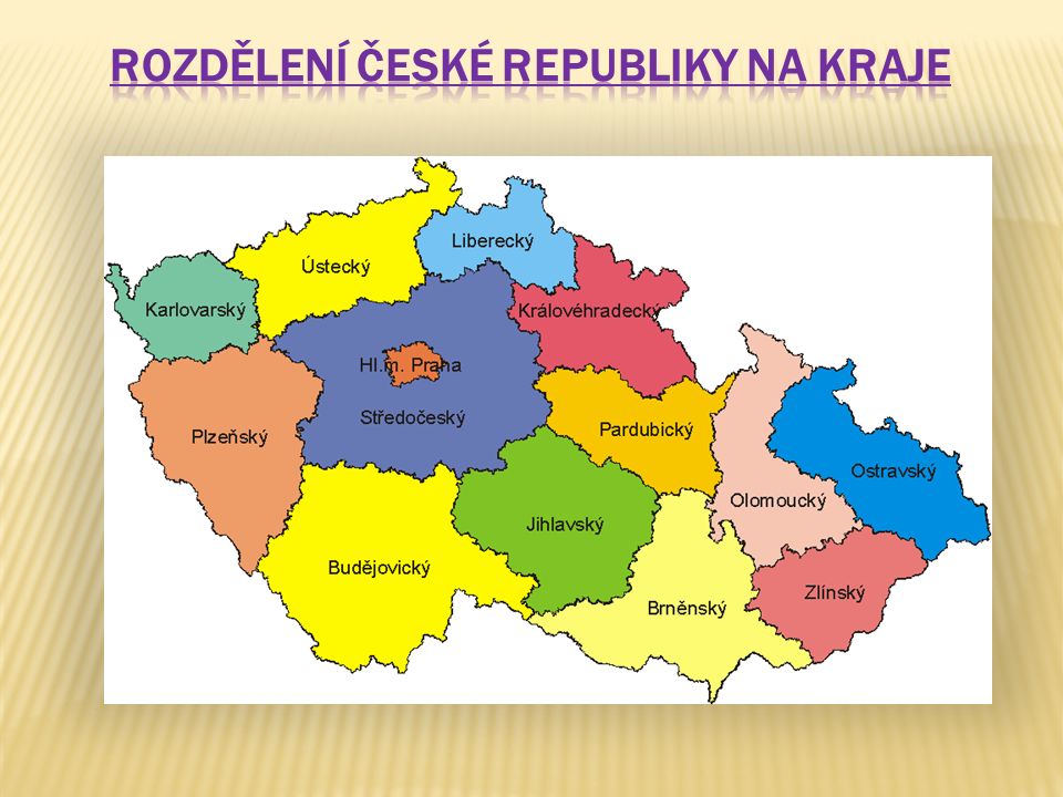 Rozdělení České republiky na kraje