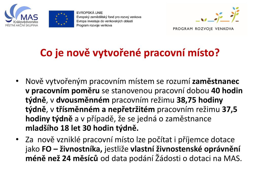 Program Rozvoje Venkova Výzva č - Ppt Stáhnout