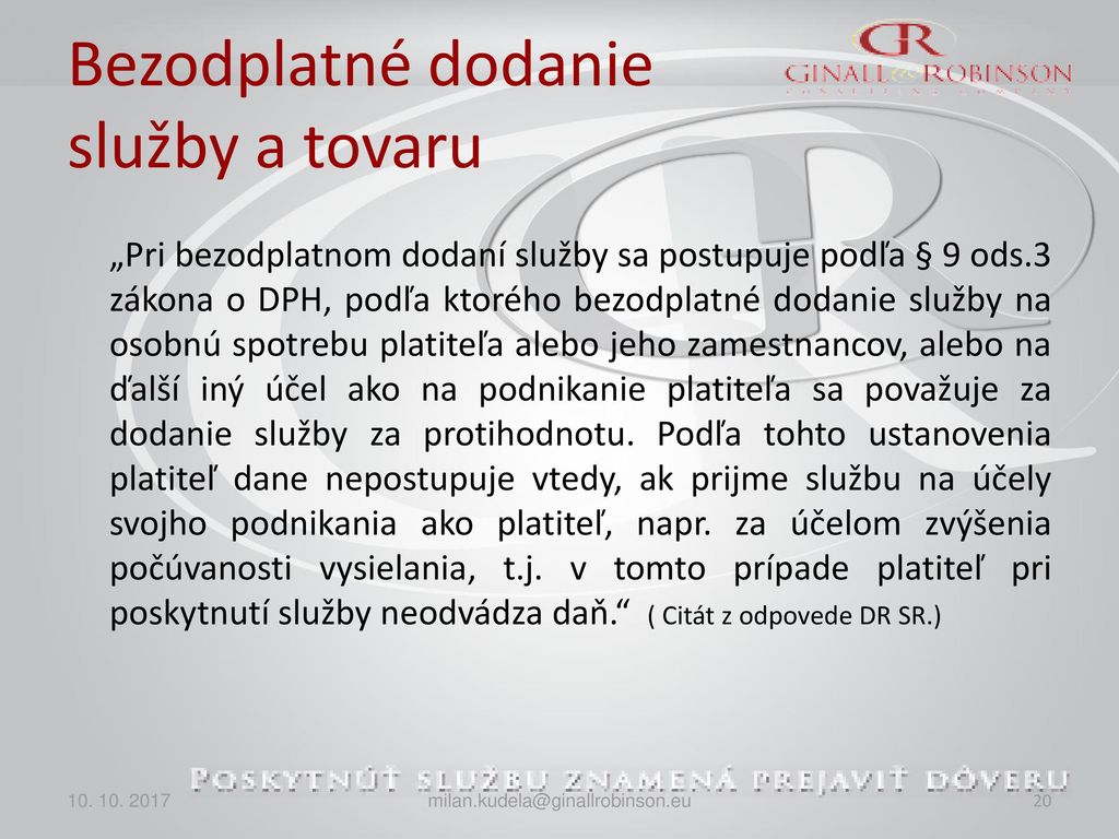 GINALL & ROBINSON TAX PARTNER, K. S. - Ppt Stáhnout