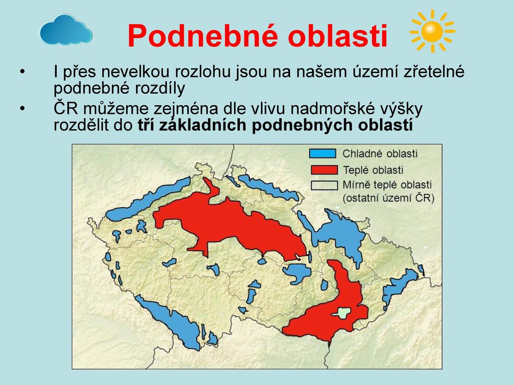 Jaké podnebí je v České republice?