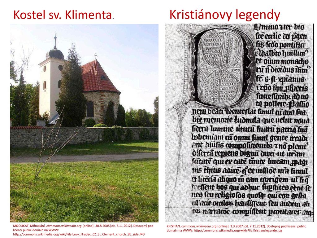 Kristiánovy legendy Kostel sv. Klimenta.