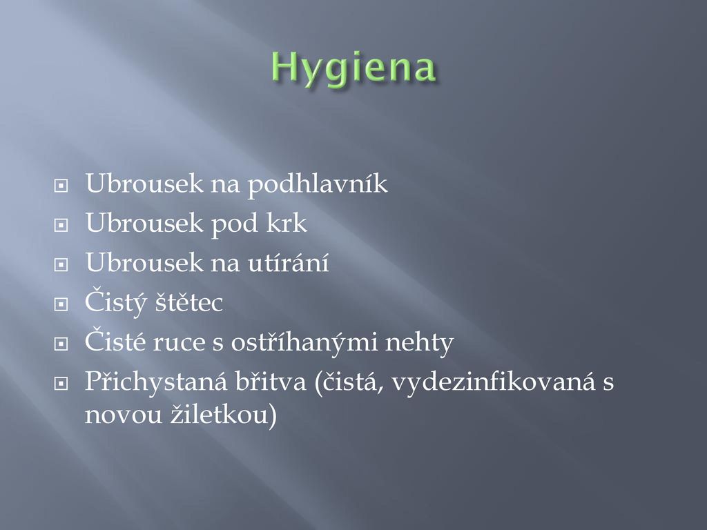 Hygiena Ubrousek na podhlavník Ubrousek pod krk Ubrousek na utírání