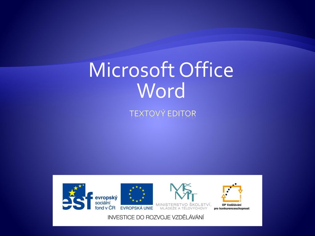 Microsoft Office Word Textový editor