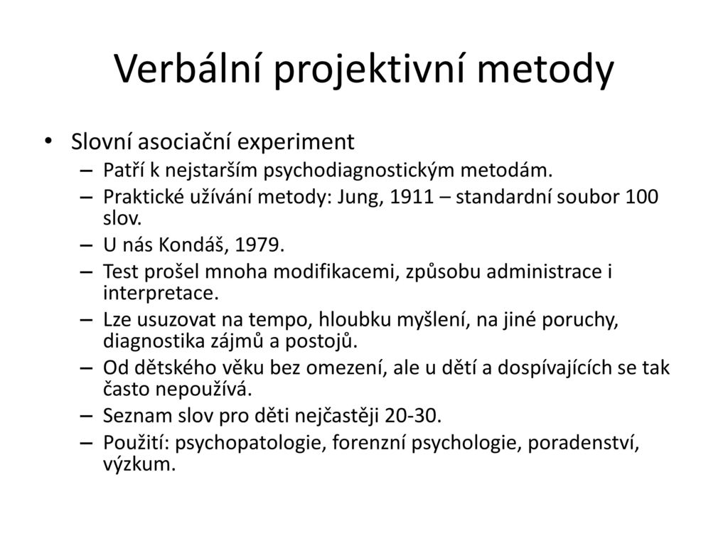 Co jsou to projektivní testy?