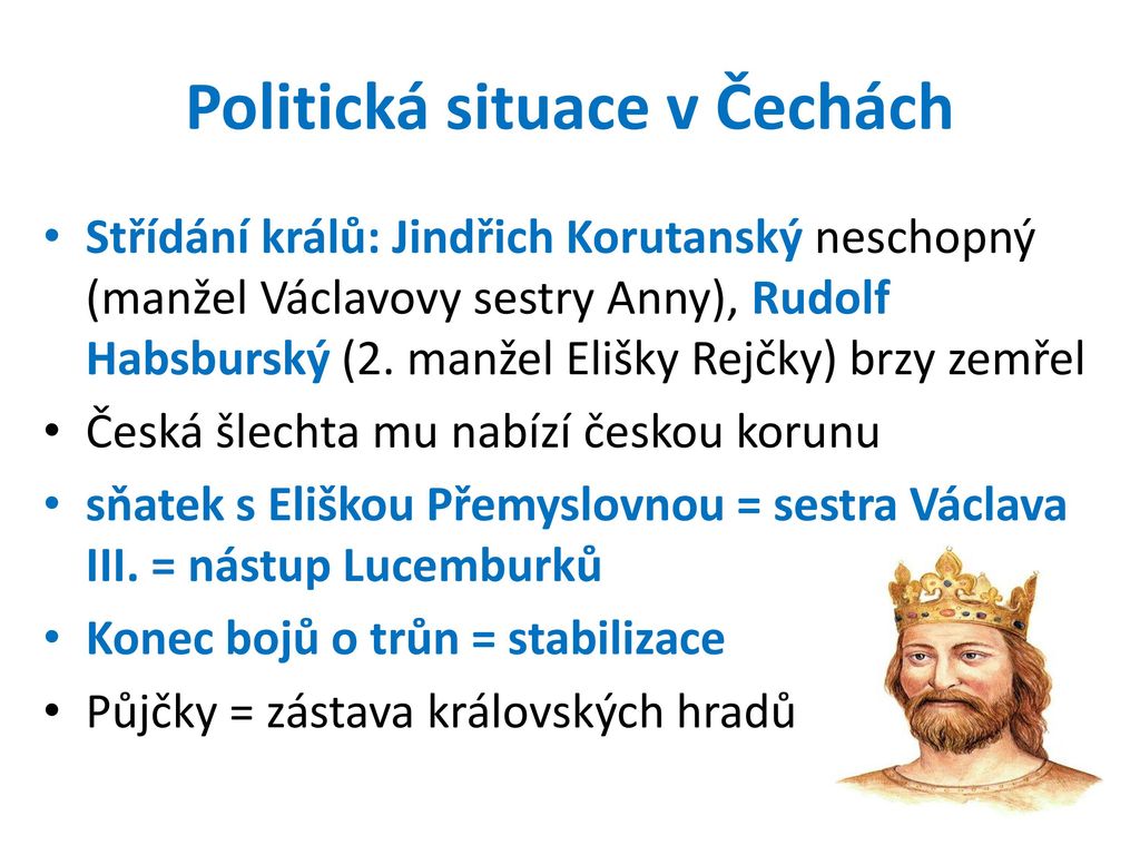 Politická situace v Čechách