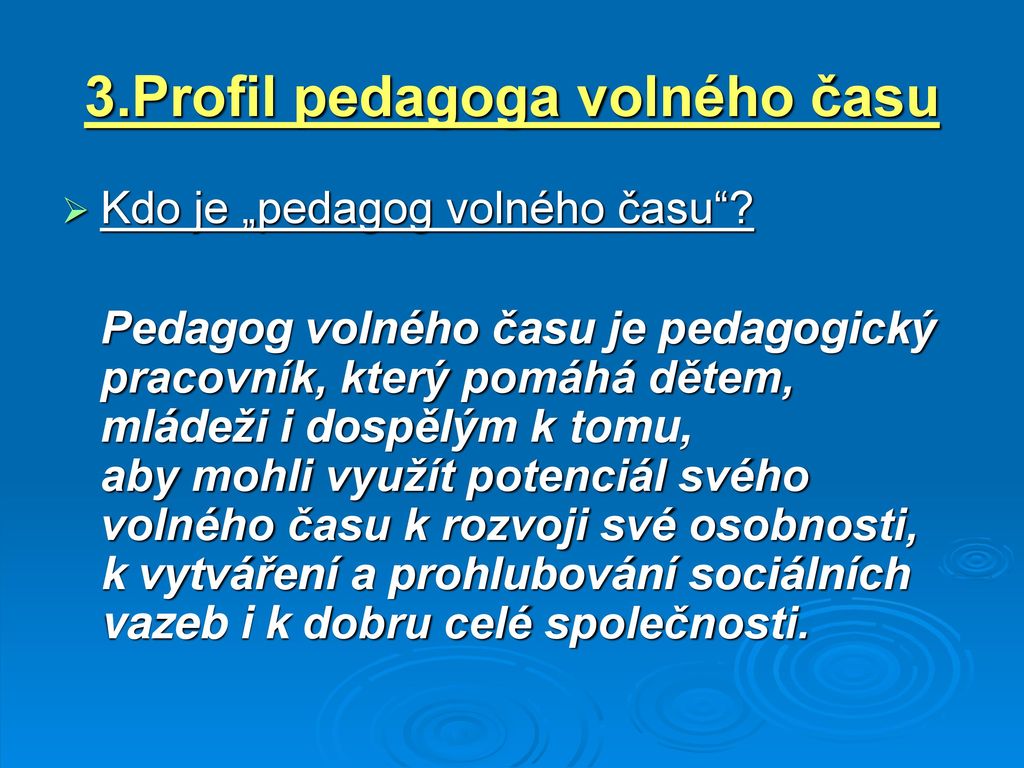 Jak se stát pedagogem volného času?