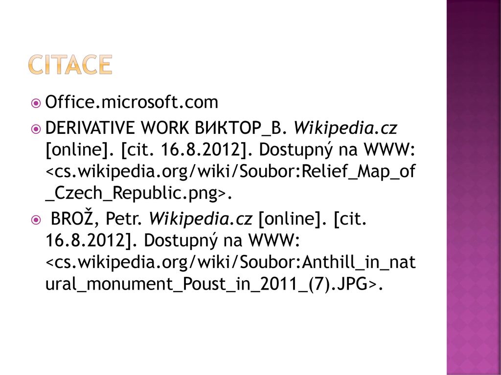 Citace Office.microsoft.com