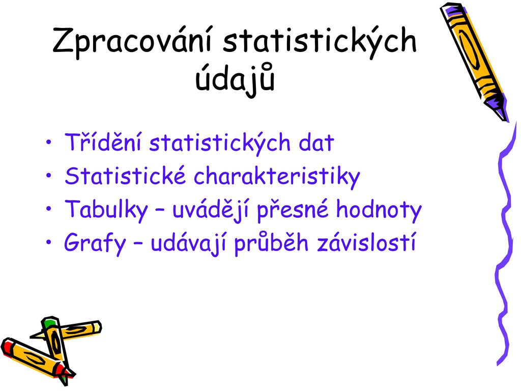 Zpracování statistických údajů