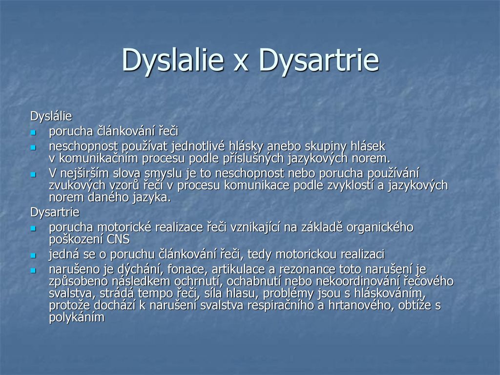 Co je to dyslálie?