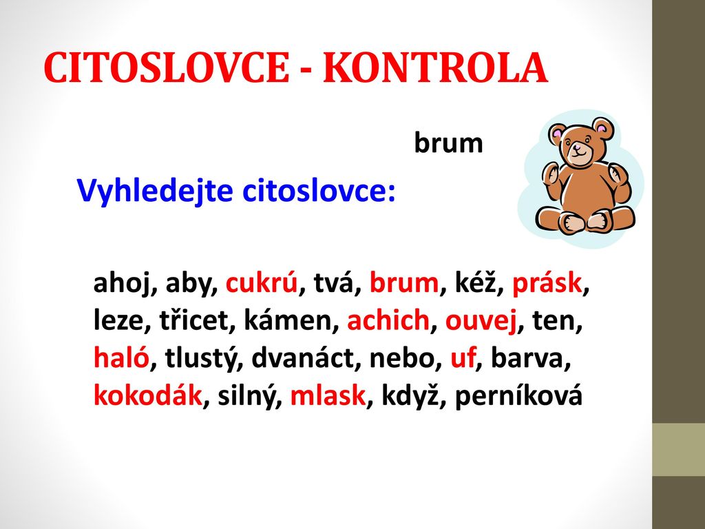 Co to jsou citoslovce?