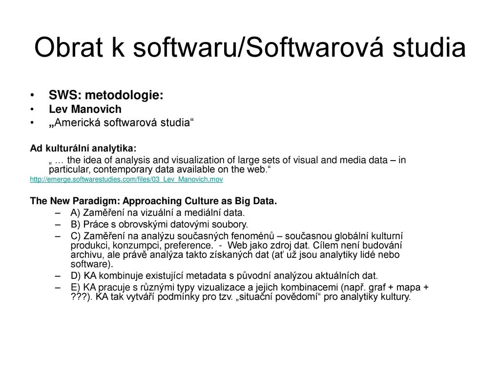 Obrat K Softwaru / Softwarová Studia - Ppt Stáhnout