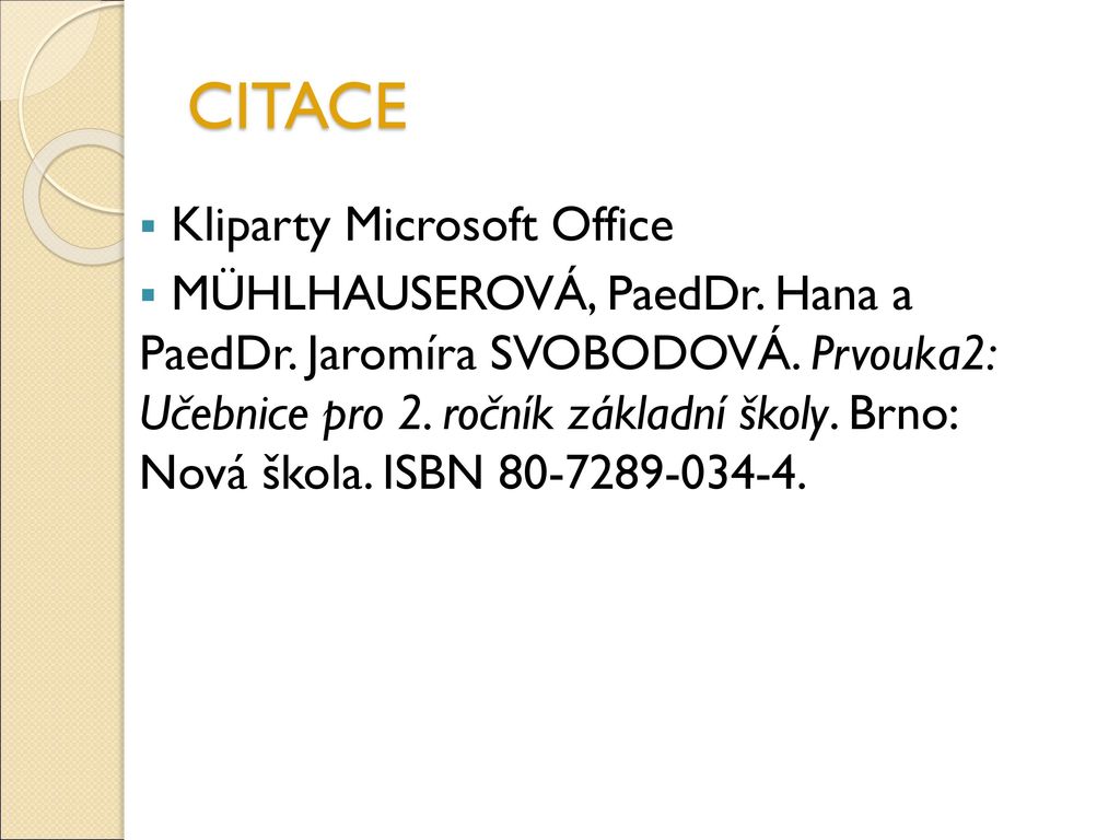 CITACE Kliparty Microsoft Office