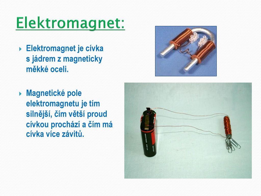 Elektromagnet a jeho využití - ppt stáhnout