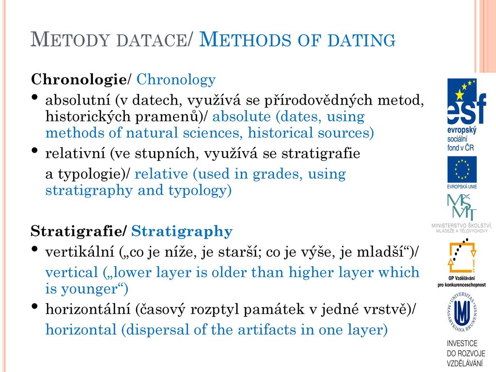 příklad relativních datovacích metod free dating software freescape 7.1