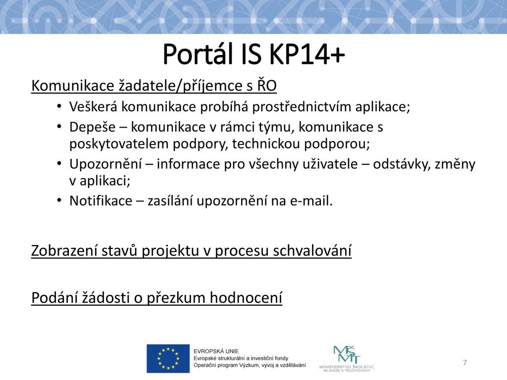 Aplikace MS2014+ Portál IS KP Ppt Stáhnout