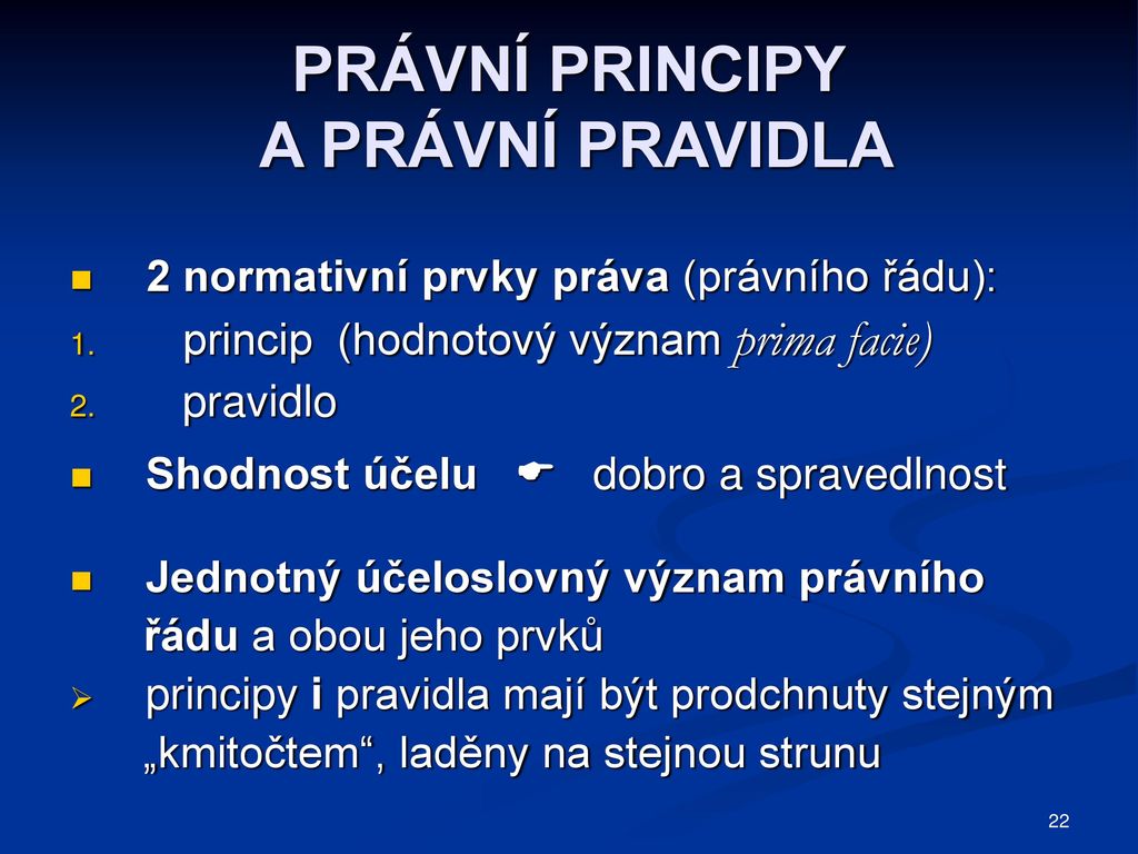 Co je právní princip?