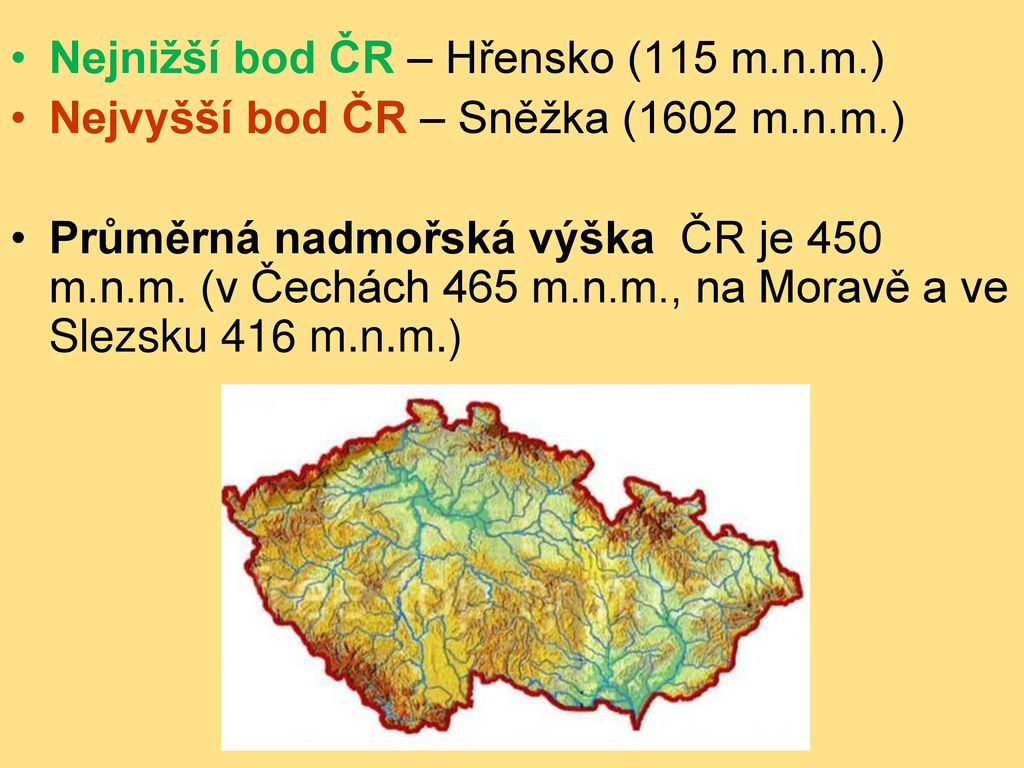 Nejnižší bod ČR – Hřensko (115 m.n.m.)