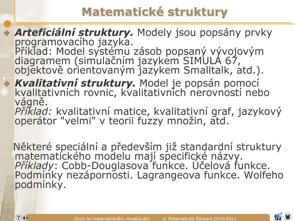 Vod Do Matematick Ho Modelov N Ppt St Hnout