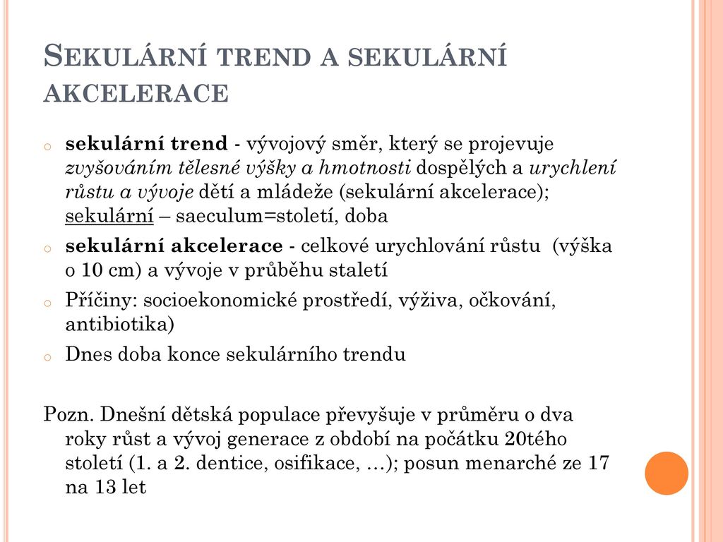 Co je sekulární trend?