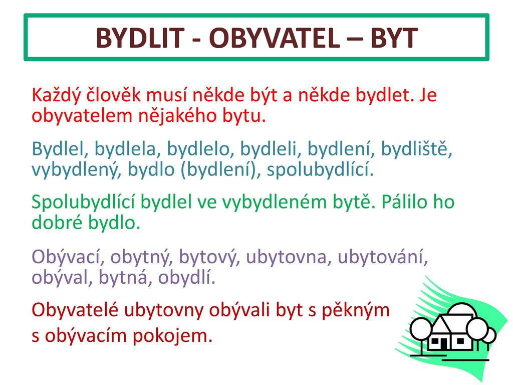 BYDLIT - OBYVATEL – BYT