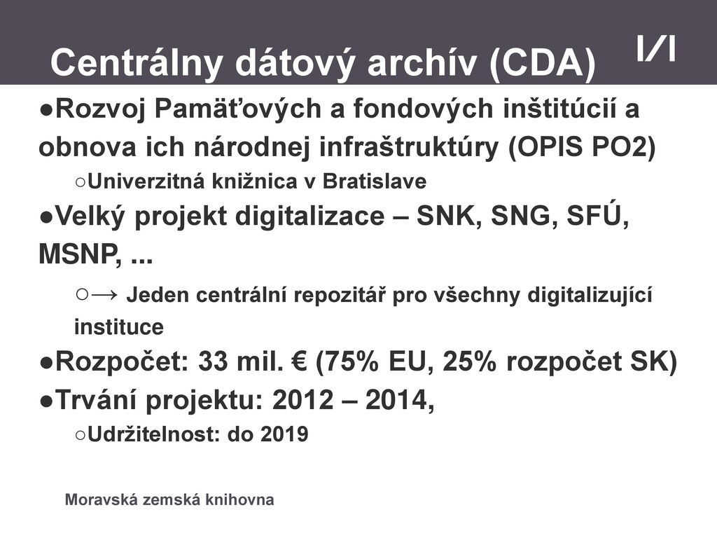 Centrálny dátový archív (CDA)