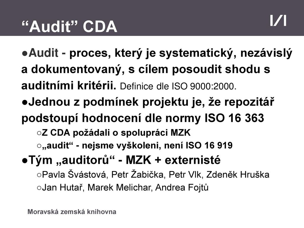 Audit CDA