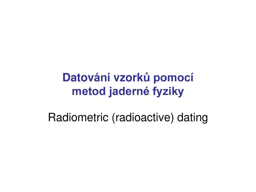 Radiometrické datování konkordie