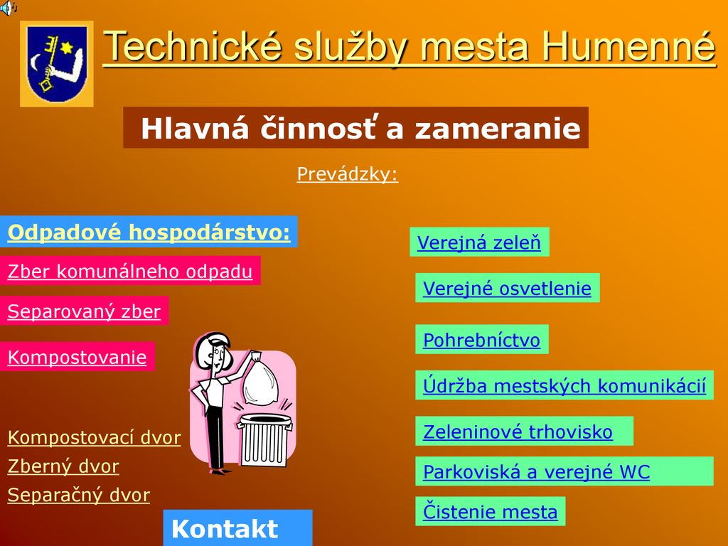 Technické Služby Mesta Humenné - Ppt Stáhnout